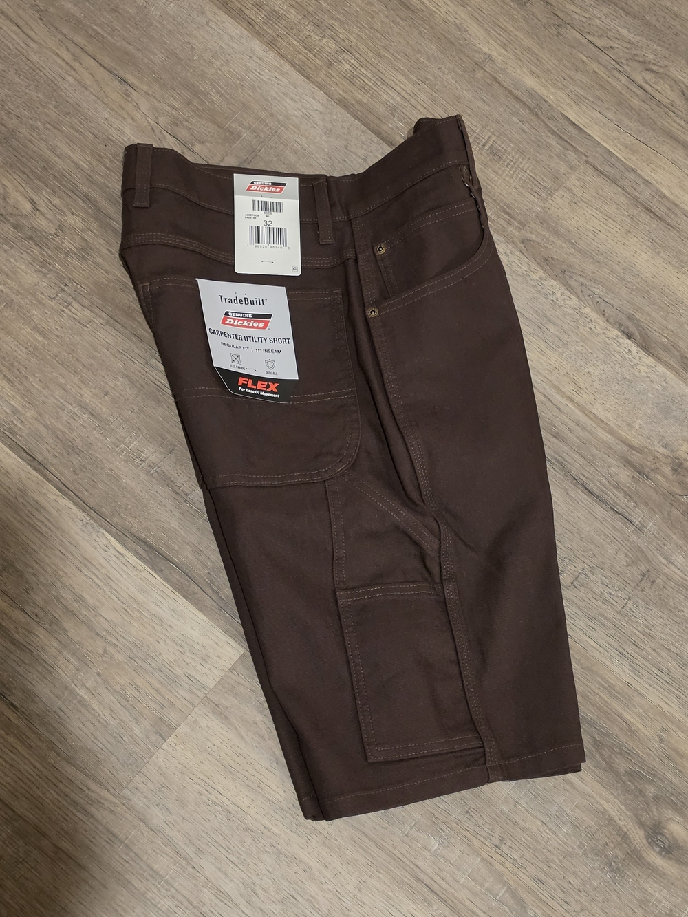 Dickies TradeBuilt Men's Brown Carpenter Utility Shorts - Flex